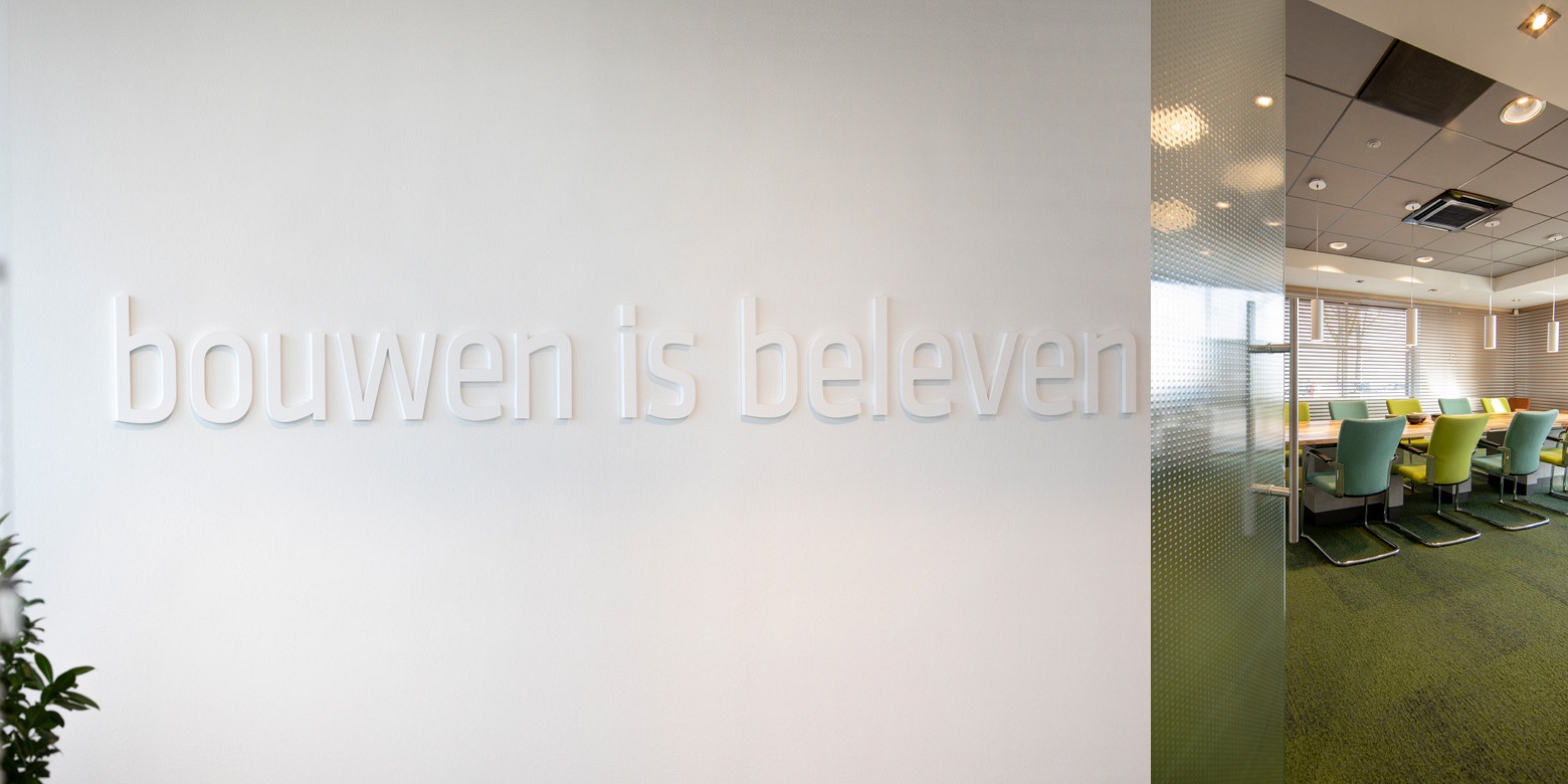 Kantoor interieur van Bouwbedrijf Hoedemakers Rosmalen