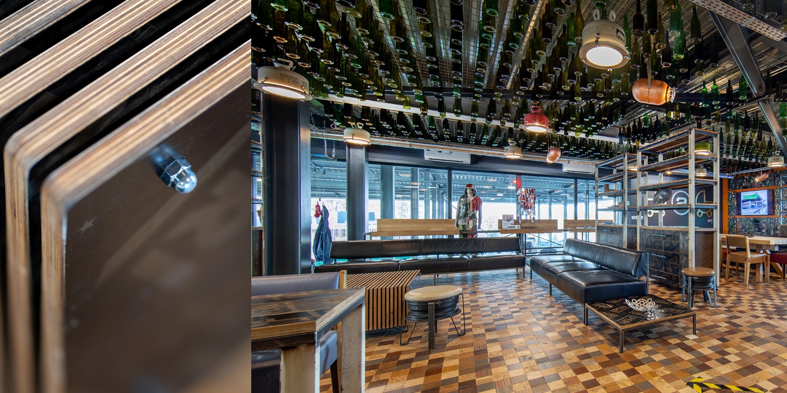 Circulair interieur van het Upcyclecentrum Almere