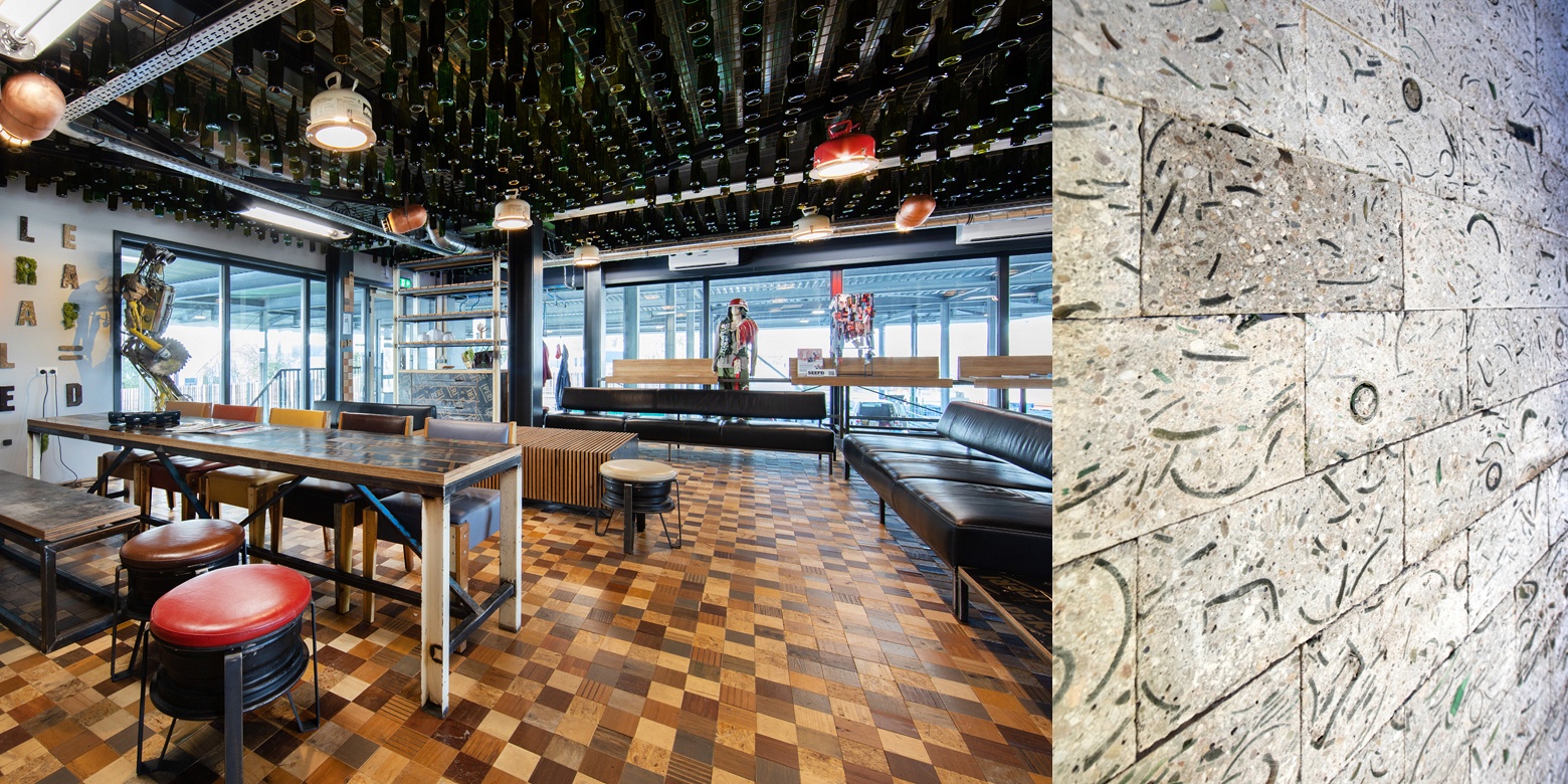 Circulair interieur van het Upcyclecentrum Almere