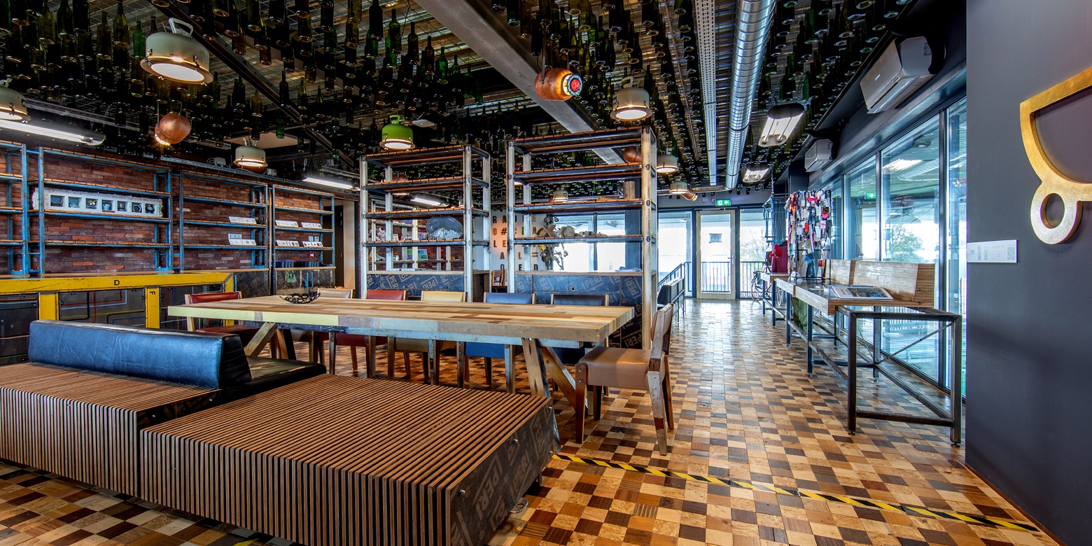 Circulair interieur van het Upcyclecentrum Almere