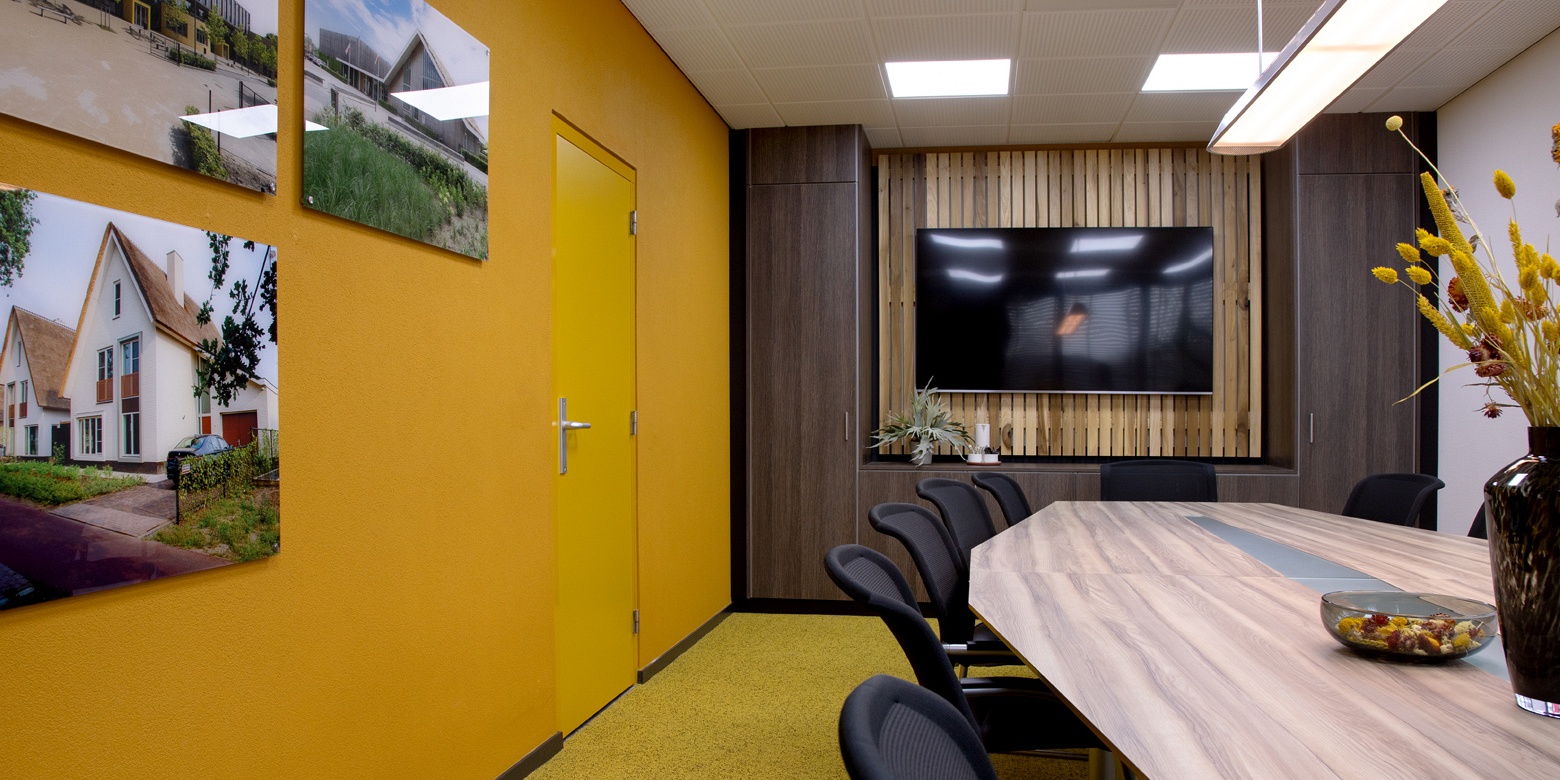 Kantoor interieur van Muller Bouw Oss