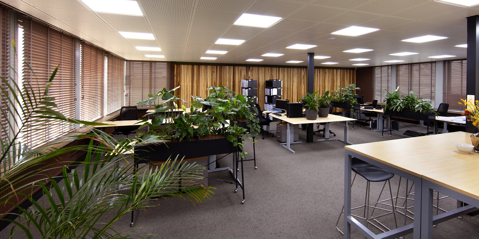 Kantoor interieur van Muller Bouw Oss