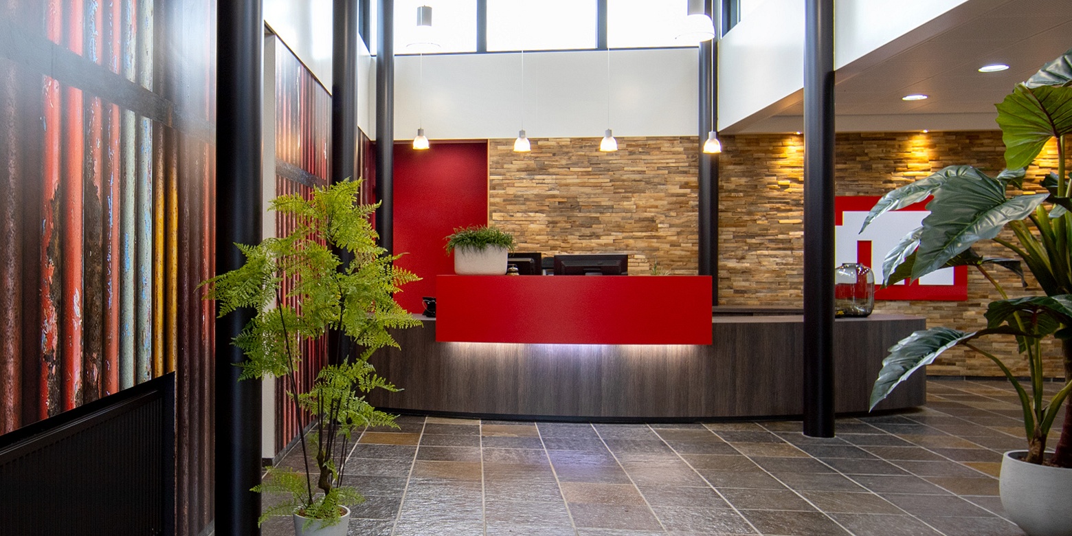 Kantoor interieur van Muller Bouw Oss