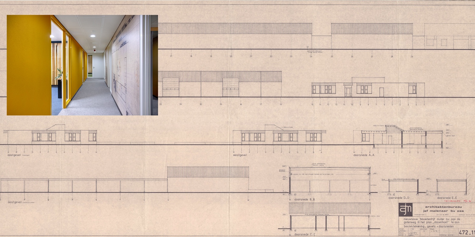 Kantoor interieur van Muller Bouw Oss