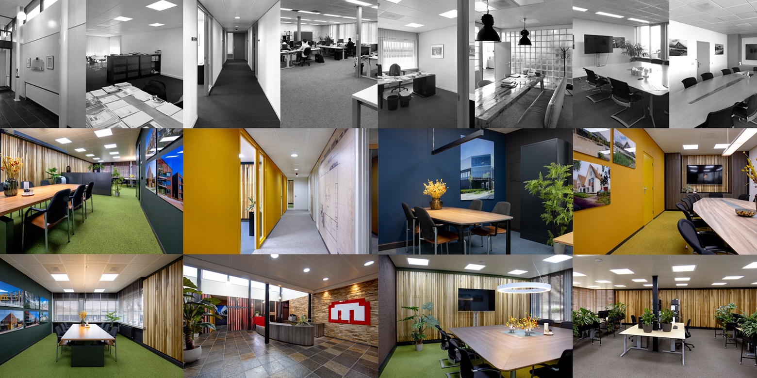 Kantoor interieur van Muller Bouw Oss