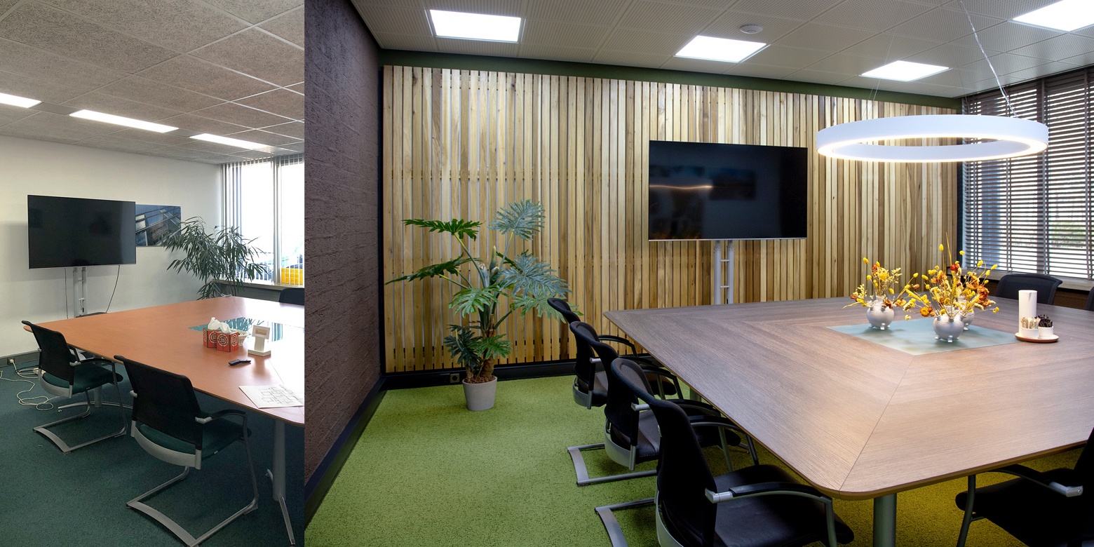 Kantoor interieur van Muller Bouw Oss
