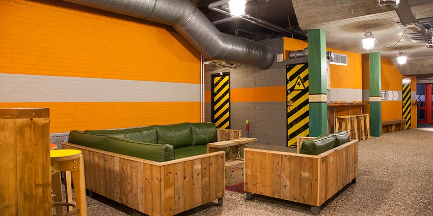 Maatschappelijk interieur van theater de Speeldoos Vught