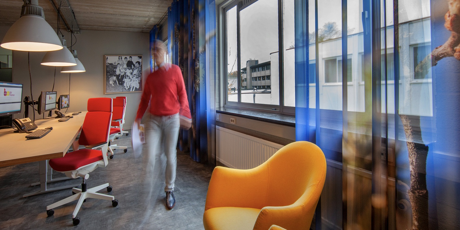Kantoor interieur van BM Finance Breda