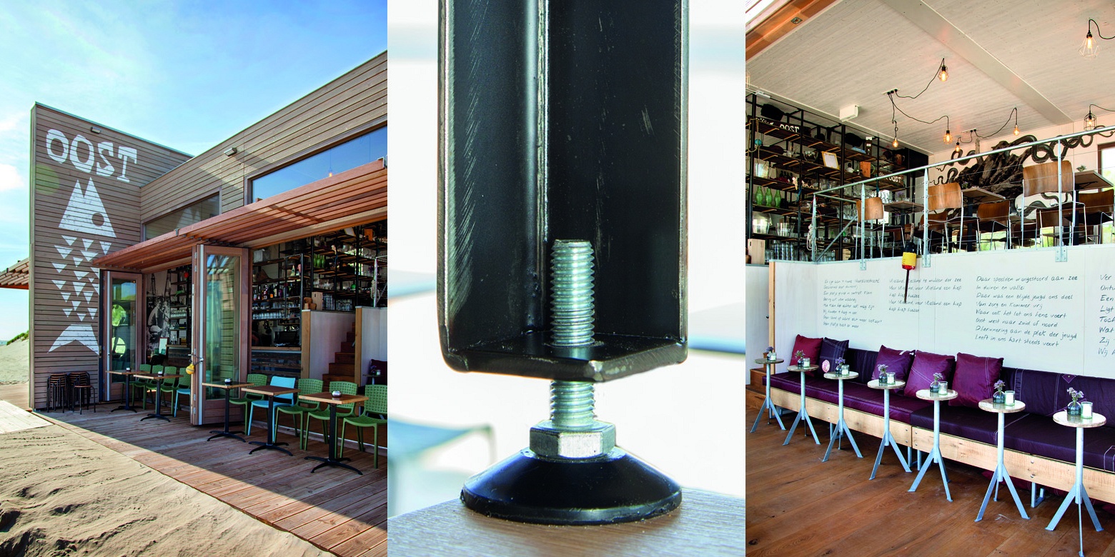 Horeca interieur van strandpaviljoen Oost Vlieland