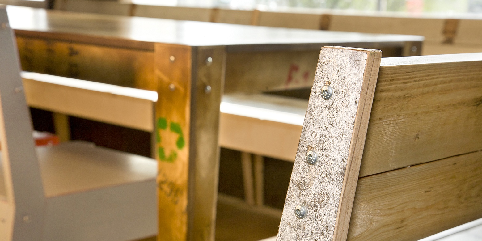 Industrieel interieur jongerencentrum Leerdam