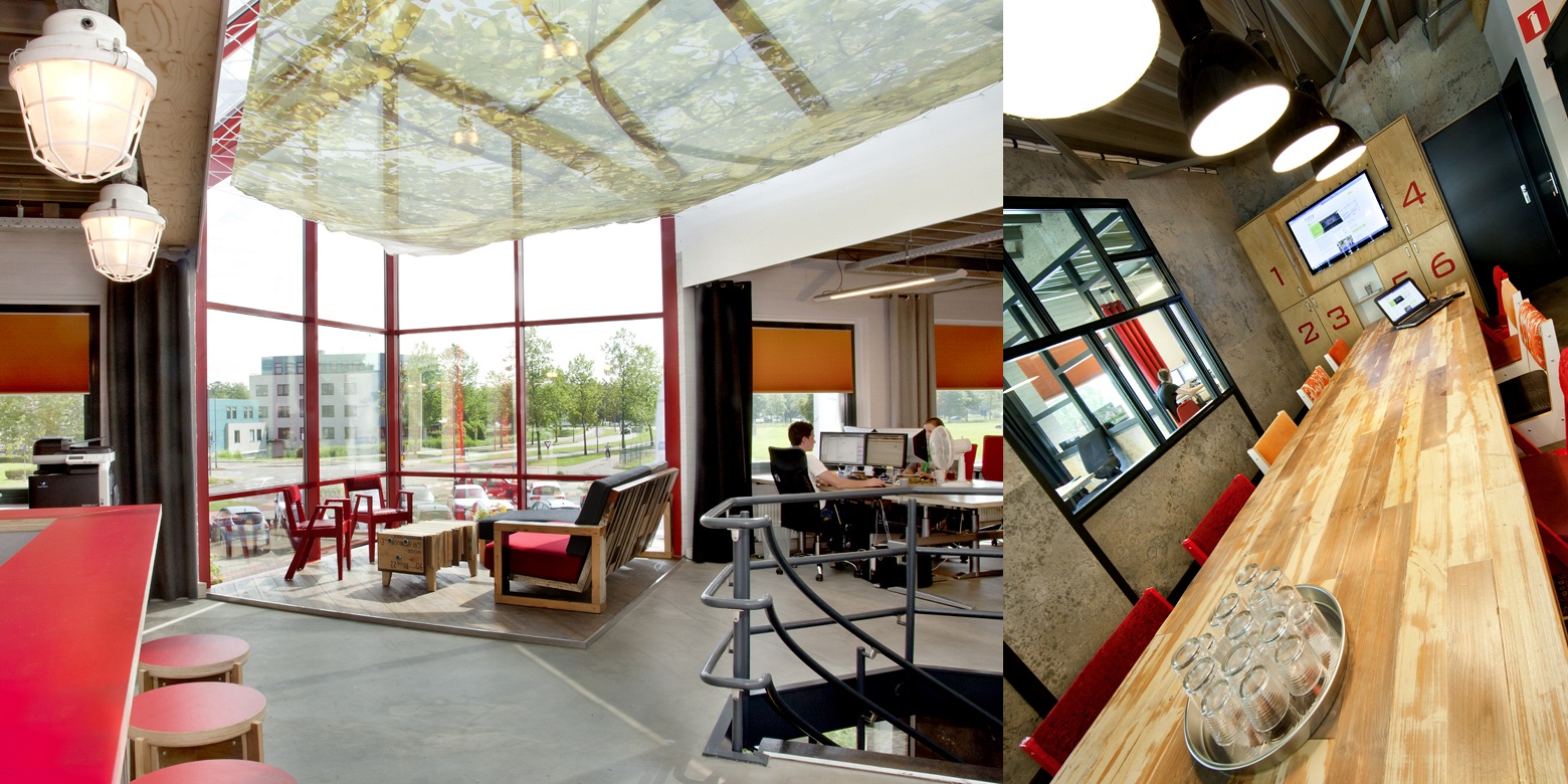 Kantoor interieur van Tribal internetmarketing den Bosch
