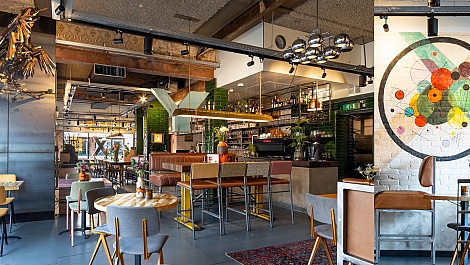 Horeca interieur van eetcafé Kandinsky Waalwijk