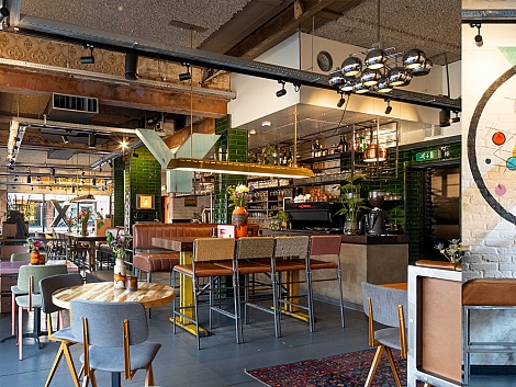 Horeca interieur van eetcafé Kandinsky Waalwijk