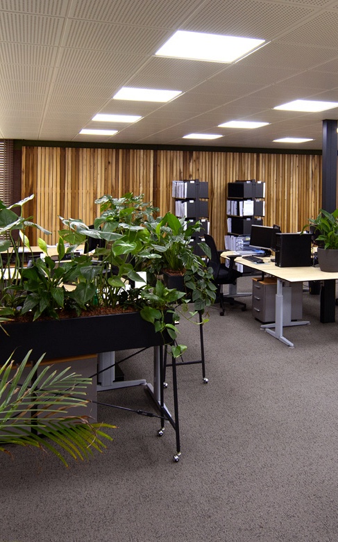 Kantoor interieur van Muller Bouw Oss