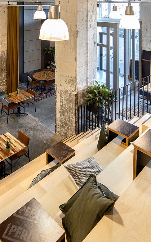 Kantoor interieur van SNS Expertisecentrum Maastricht