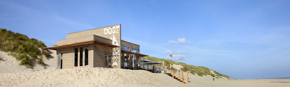 Een typisch strandtent interieur